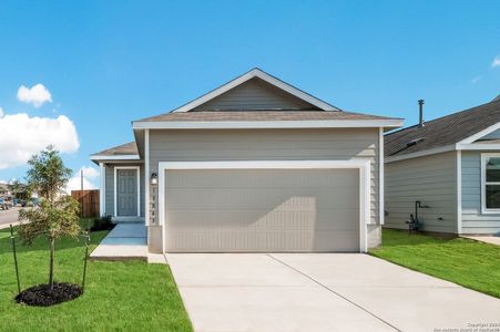 New construction Single-Family house 3650 Millbrook Way, San Antonio, TX 78245 Remsen- photo 0