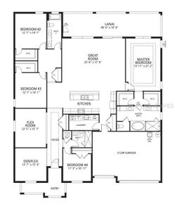 Livorno B Floor Plan see sales for all included options.  This home is a side entry garage