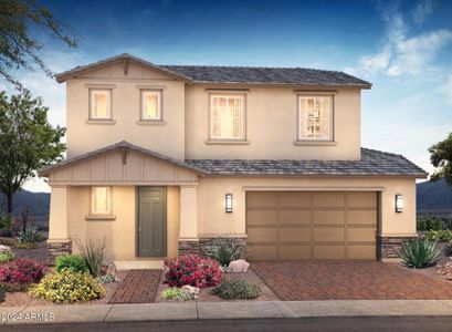 New construction Single-Family house 21304 E Superstition Drive, Queen Creek, AZ 85142 Plan 3523 Exterior C- photo