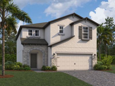 New construction Single-Family house 3070 Adams Cross Drive, Zephyrhills, FL 33540 Castellana- photo 0