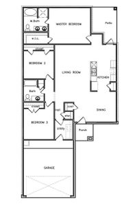 New construction Single-Family house Floor Plan 1445, 26234 Cooperstown Way, Splendora, TX 77372 - photo
