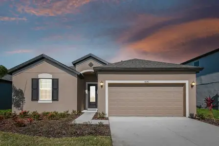 Sweetwater french country elevation new construction home plan by William Ryan Homes Tampa