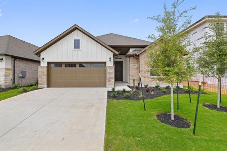 New construction Single-Family house 1742 Homestead Farms Dr, Round Rock, TX 78665 Meridian- photo 0