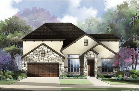 New construction Single-Family house 3028 Bristow Park, Bulverde, TX 78163 Warren : 60-3169F.1- photo 0