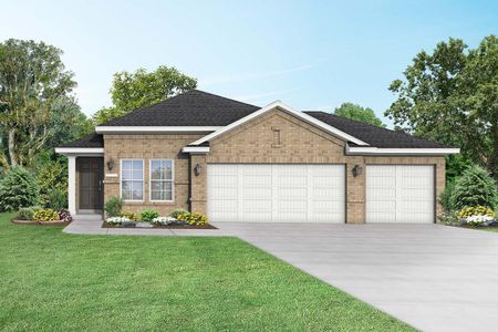 New construction Single-Family house The Riviera A with 3-Car Garage, 10006 Whitney Reach Dr, Rosharon, TX 77583 - photo