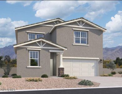 New construction Single-Family house 47813 W Mellen Lane, Maricopa, AZ 85139 Snapdragon Homeplan- photo 0 0