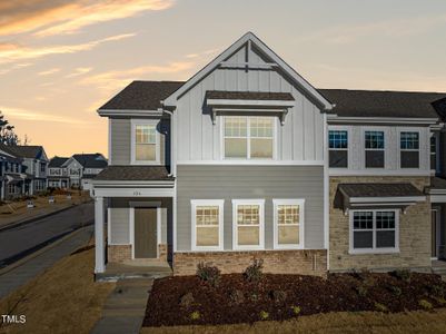 New construction Townhouse house 326 Spaight Acres Way, Wake Forest, NC 27587 Lily- photo 0
