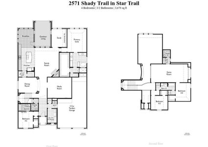 New construction Single-Family house 2571 Shady Trail, Prosper, TX 75078 248H Plan- photo 1 1