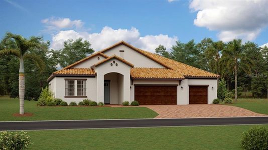 New construction Single-Family house 5510 Silent Crest Drive, Wimauma, FL 33598 Soleil II- photo 0