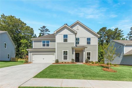 New construction Single-Family house 3166 Morris Hills Drive, Dacula, GA 30019 - photo 0