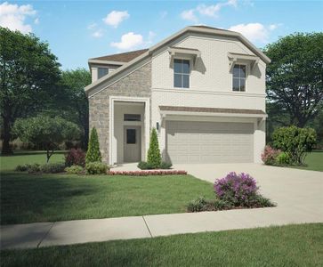 New construction Single-Family house 1100 Harvest Heights Drive, Lavon, TX 75166 Oak- photo 0