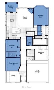 New construction Single-Family house 1533 Ebling Way, Van Alstyne, TX 75495 Davenport Plan- photo 1 1
