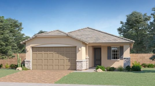 New construction Single-Family house 15665 W Kendall St, Goodyear, AZ 85338 Bisbee Plan 3565- photo 0 0