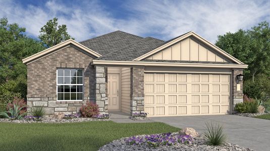 New construction Single-Family house 1040 Worshan Terrace, San Antonio, TX 78221 Huxley- photo 0