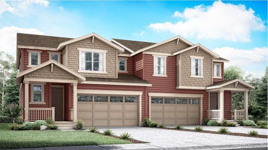 New construction Duplex house 8966 Wintertide Court, Parker, CO 80134 Spire- photo 0