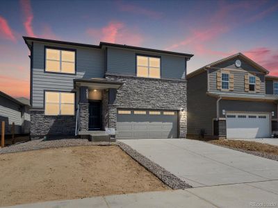 New construction Single-Family house 6043 Sugarloaf Street, Brighton, CO 80601 Bluebell- photo 0