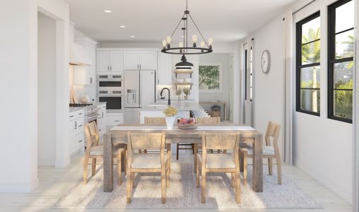 Dining area adjacent to kitchen