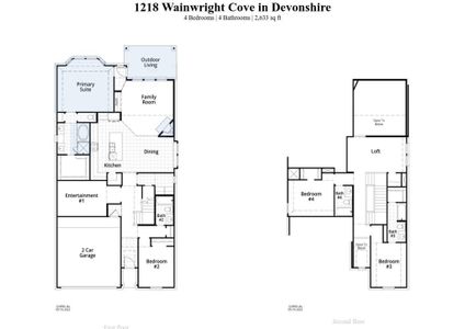 New construction Single-Family house 1218 Wainwright Cove, Forney, TX 75126 Griffith Plan- photo