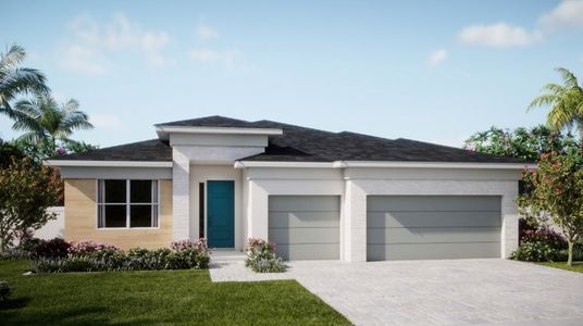 New construction Single-Family house 19135 Wood Stork Way, Loxahatchee, FL 33470 Basil- photo 0