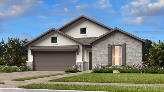 New construction Single-Family house 152 Milam Creek Drive, Kyle, TX 78640 Chambray- photo 0