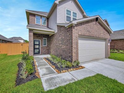 New construction Single-Family house 10501 Stone Peak Drive, Iowa Colony, TX 77583 The Addington- photo 0