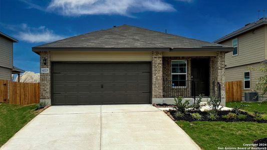 New construction Single-Family house 4223 Tarragon Place, Von Ormy, TX 78073 The Diana- photo 0