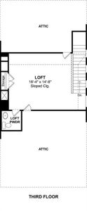 The Penelope floor plan by K. Hovnanian Homes. 3rd Floor shown. *Prices, plans, dimensions, features, specifications, materials, and availability of homes or communities are subject to change without notice or obligation.