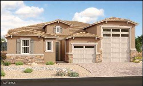 New construction Single-Family house 17595 W Running Deer Trail, Surprise, AZ 85387 Deacon- photo 0