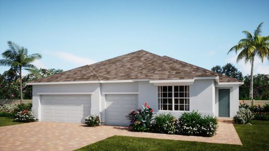 Traditional Elevation with Stucco | Serenity at Storey Creek in Kissimmee, FL by Landsea Homes