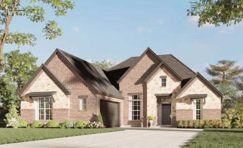 Elevation C with Stone | Concept 2370 at Redden Farms - Signature Series in Midlothian, TX by Landsea Homes