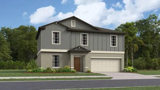 New construction Single-Family house 11400 Linden Depot Road, San Antonio, FL 33576 Raleigh- photo 0