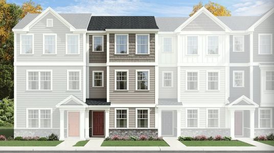 New construction Townhouse house Manteo II, 6401 Apex Barbecue Road, Apex, NC 27502 - photo