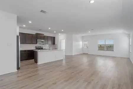 Kitchen open to family room