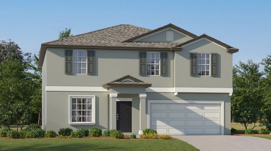 New construction Single-Family house 13052 Calcite Blue Ave, Wimauma, FL 33598 Providence II- photo 0