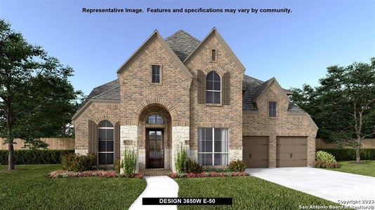 New construction Single-Family house 24217 Downhill Lie, San Antonio, TX 78261 Design 3650W- photo 0