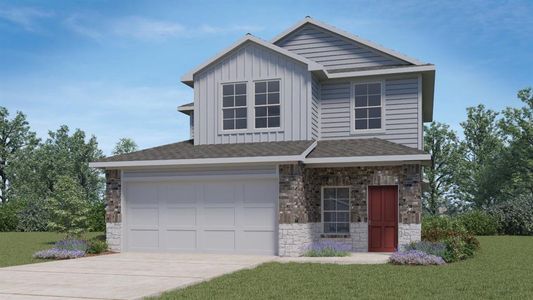 New construction Single-Family house 757 Lake Sweetwater Ln, Niederwald, TX 78640 The Hanna- photo 0