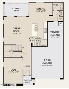 Sabino- Lot 381- Floor Plan- first floor
