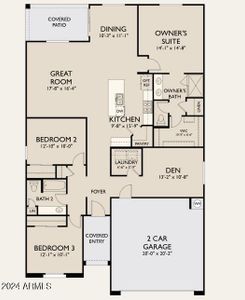 New construction Single-Family house 3453 E Valleyhigh Trail, San Tan Valley, AZ 85143 Marigold Homeplan- photo 1 1