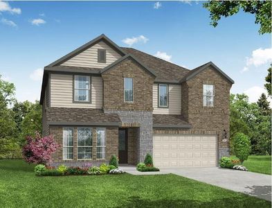New construction Single-Family house 31307 Greenville Creek Lane, Hockley, TX 77447  The Wimberley- photo 0