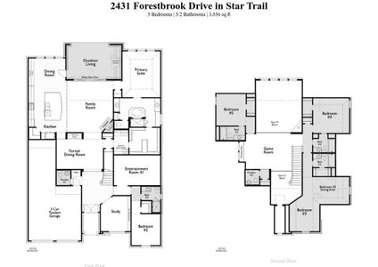 New construction Single-Family house 2431 Forestbrook Drive, Prosper, TX 75078 222 Plan- photo 2 2