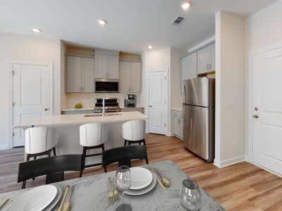 Pearl floorplan modeled at Enclave at City Park in Charlotte, NC.