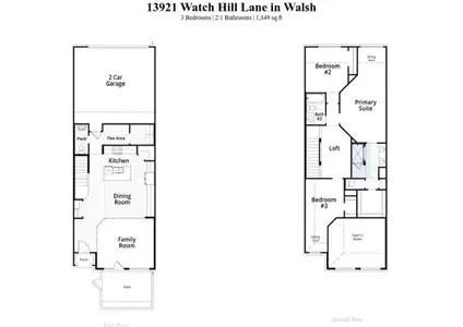 New construction Townhouse house 13921 Watch Hill Lane, Aledo, TX 76008 Dylan Plan- photo 1 1