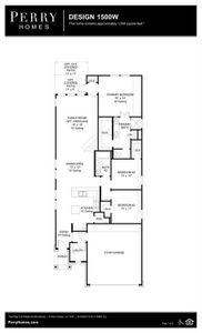 New construction Single-Family house 170 Palo Duro Bend, Rhome, TX 76078 Design 1500W- photo