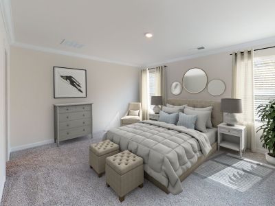 Pearl floorplan modeled at Enclave at City Park in Charlotte, NC.