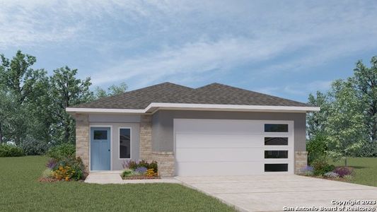 New construction Single-Family house 241 Ashford Street, San Marcos, TX 78666 The Amber II - photo 0
