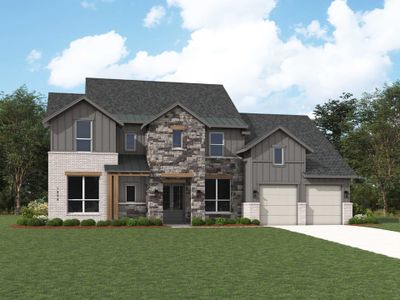 New construction Single-Family house 225 Jates Field Bend, Liberty Hill, TX 78642 Palermo Plan- photo 0