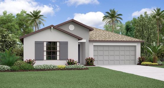 New construction Single-Family house 13174 Calcite Blue Avenue, Wimauma, FL 33598 Hartford II- photo 0 0