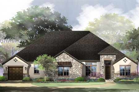 New construction Single-Family house 34756 Casita Creek, Bulverde, TX 78163 Vermentino- photo 0