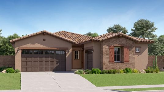 New construction Single-Family house 17566 W Superior Ave, Goodyear, AZ 85338 Trillium Plan 4585- photo 0