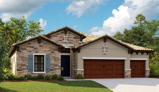 New construction Single-Family house Biscayne I, 10858 Rustic Timber Loop, San Antonio, FL 33576 - photo